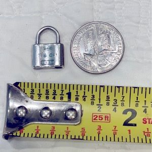 USED Rare Tiffany 1837 Padlock Lock Charm